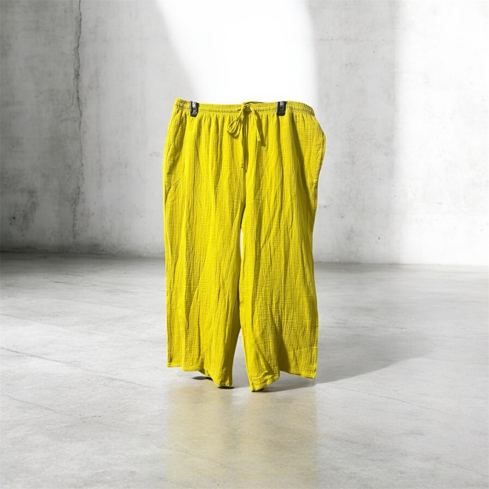 Nine West Yellow Baggy pants